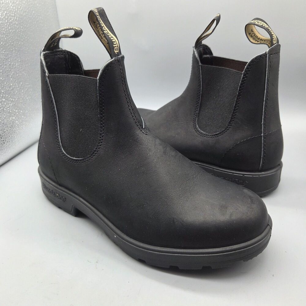 Blundstone Chelsea Ankle Boot Gore Pull-on Black Leather Size US 10 NEW
